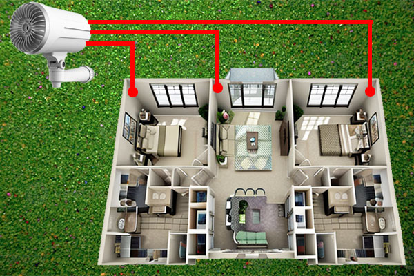 Anti-burglary fog generator for residences main and secondary